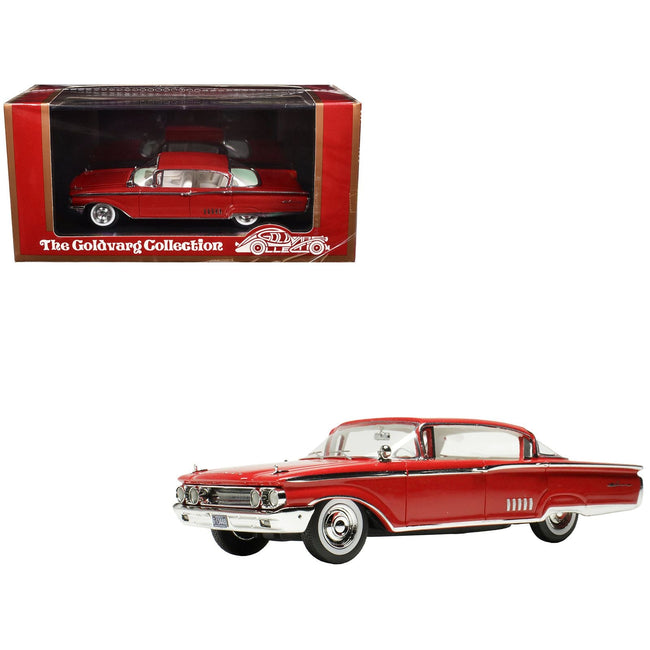 1960 Mercury Park Lane 4 Door Sedan Signal Red with White Interior Limited Edition to 200 pieces Worldwide 1/43 Model Car by Goldvarg Collection-Goldvarg Collection-ModelCars.com
