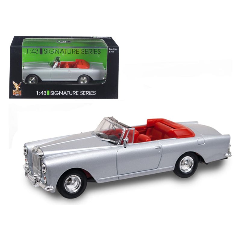 1961 Bentley Continental S2 Park Ward DHC Convertible Silver 1/43 Diecast Car Model by Road Signature - Road Signature - ModelCars.com
