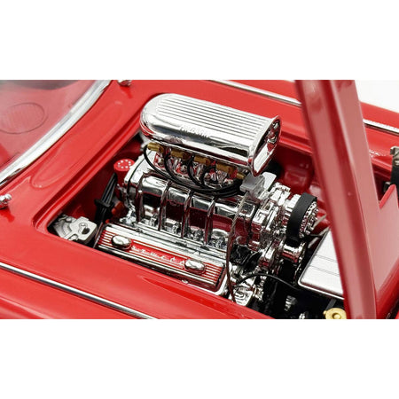 1961 Chevrolet Corvette Gasser Roman Red with Red Interior Limited Edition to 300 pieces Worldwide 1/18 Diecast Model Car by ACME-Acme-ModelCars.com