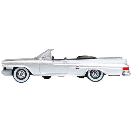 1961 Chrysler 300G Convertible Sheffield Silver Metallic 1/87 (HO) Scale Diecast Model Car by Oxford Diecast-Oxford Diecast-ModelCars.com