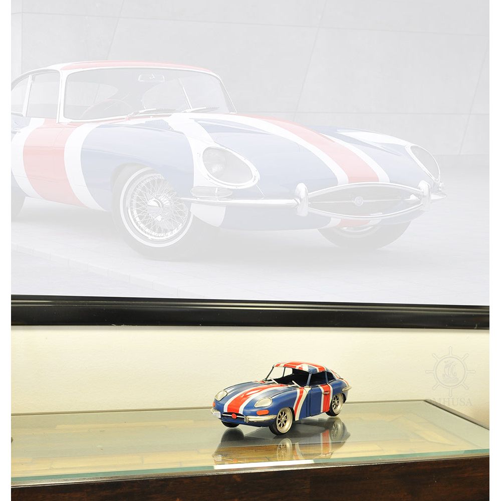 1961 E - Type Jaguar Model Car Metal Handmade - Old Modern - ModelCars.com