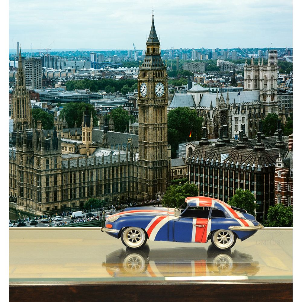 1961 E - Type Jaguar Model Car Metal Handmade - Old Modern - ModelCars.com