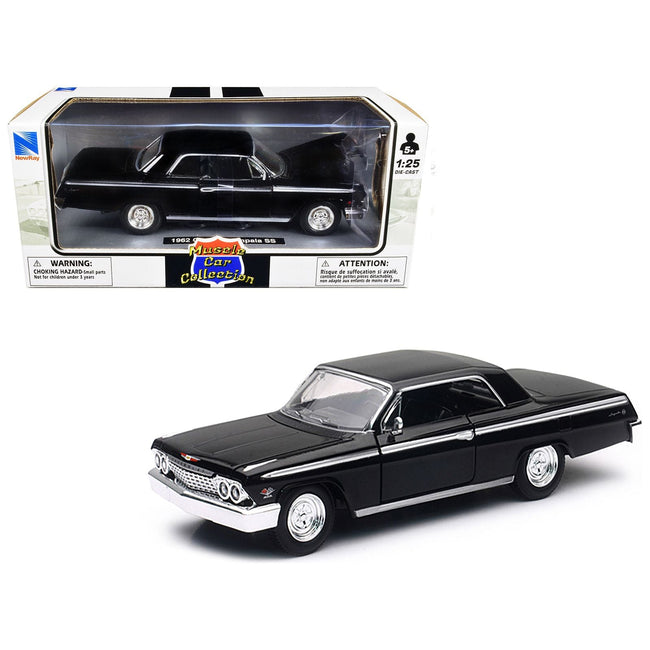 1962 Chevrolet Impala SS Black 1/25 Diecast Model Car by New Ray - New Ray - ModelCars.com