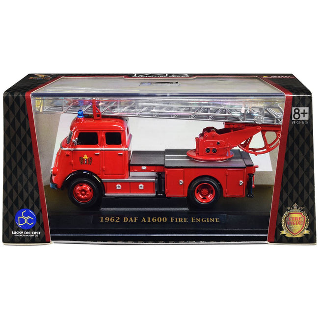 1962 DAF A1600 Fire Engine Red 1/43 Diecast Model by Road Signature - Road Signature - ModelCars.com