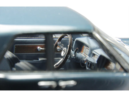 1962 Lincoln Continental Oxford Gray Metallic with Blue Interior Limited Edition to 200 pieces Worldwide 1/43 Model Car by Goldvarg Collection-Goldvarg Collection-ModelCars.com