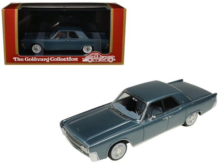 1962 Lincoln Continental Oxford Gray Metallic with Blue Interior Limited Edition to 200 pieces Worldwide 1/43 Model Car by Goldvarg Collection-Goldvarg Collection-ModelCars.com