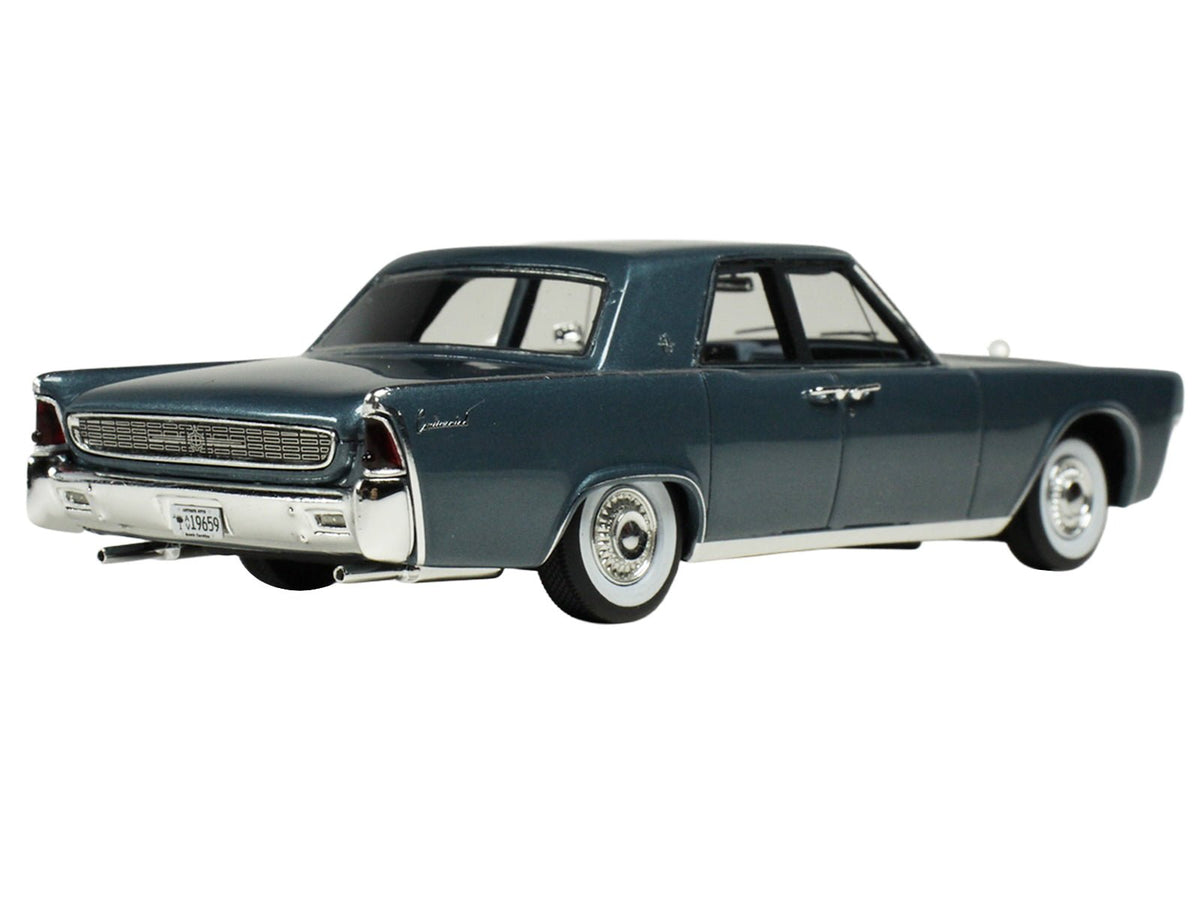 1962 Lincoln Continental Oxford Gray Metallic with Blue Interior Limited Edition to 200 pieces Worldwide 1/43 Model Car by Goldvarg Collection-Goldvarg Collection-ModelCars.com