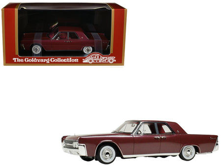 1962 Lincoln Continental Royal Red Metallic with Red Interior Limited Edition to 200 pieces Worldwide 1/43 Model Car by Goldvarg Collection-Goldvarg Collection-ModelCars.com