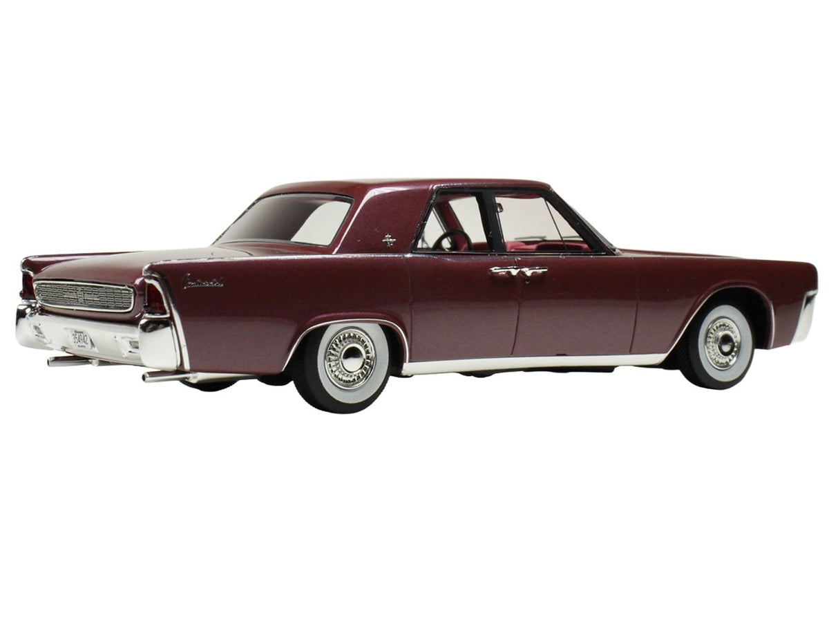 1962 Lincoln Continental Royal Red Metallic with Red Interior Limited Edition to 200 pieces Worldwide 1/43 Model Car by Goldvarg Collection-Goldvarg Collection-ModelCars.com