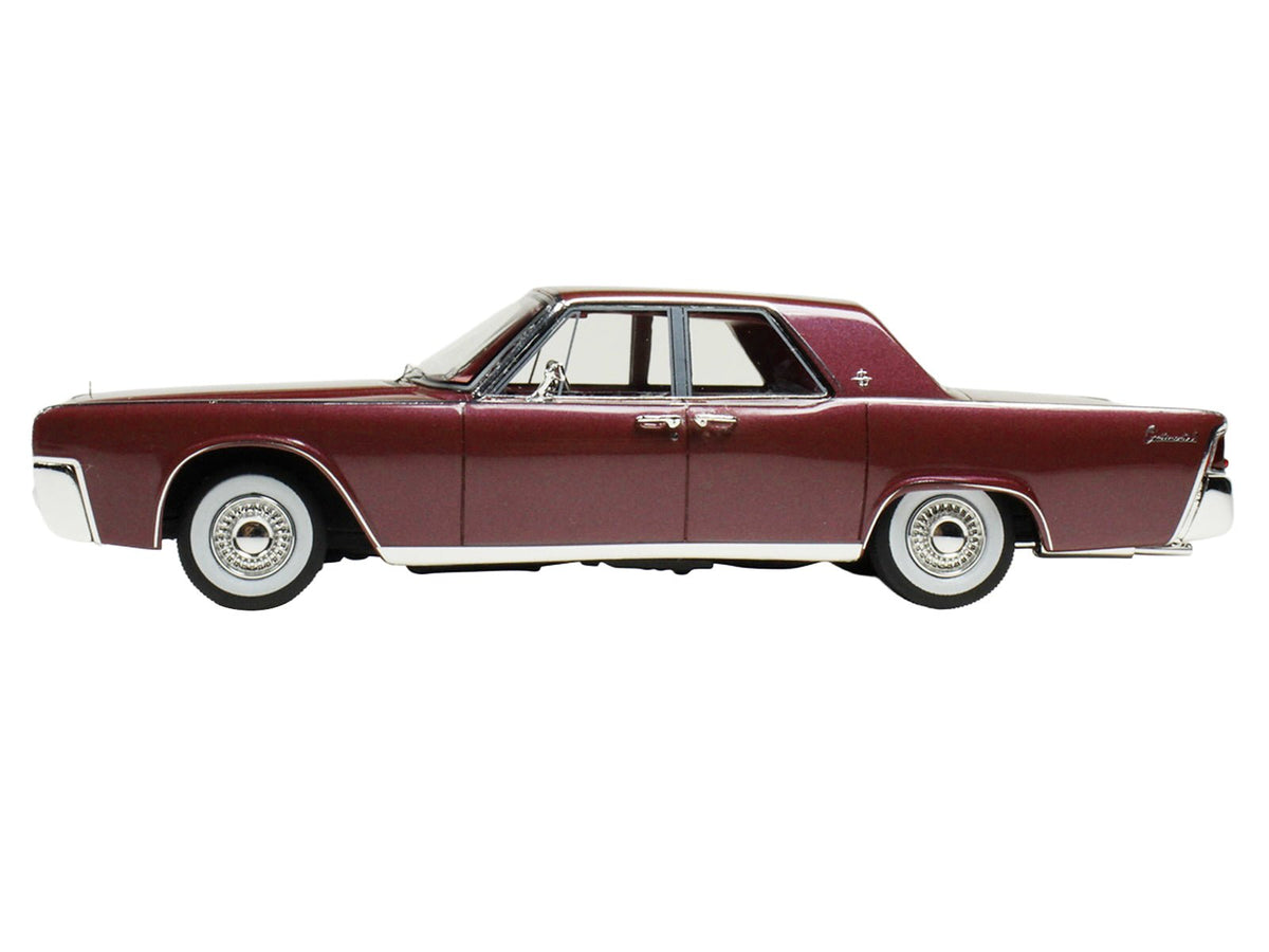 1962 Lincoln Continental Royal Red Metallic with Red Interior Limited Edition to 200 pieces Worldwide 1/43 Model Car by Goldvarg Collection-Goldvarg Collection-ModelCars.com
