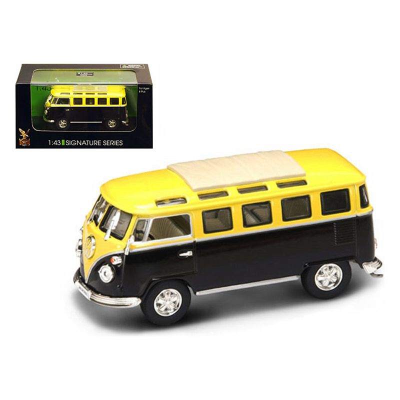 1962 Volkswagen Microbus Van Bus Yellow/Black 1/43 Diecast Car by Road Signature - Road Signature - ModelCars.com