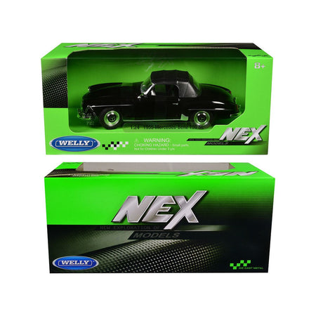 1963 Mercedes-Benz 600 Black "NEX Models" Series 1/24 Diecast Model Car by Welly-Welly-ModelCars.com