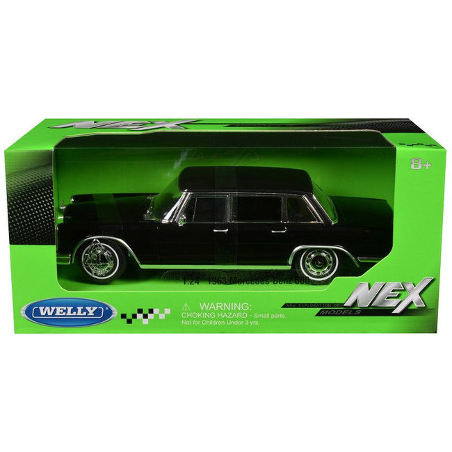 1963 Mercedes - Benz 600 Black "NEX Models" Series 1/24 Diecast Model Car by Welly - Welly - ModelCars.com