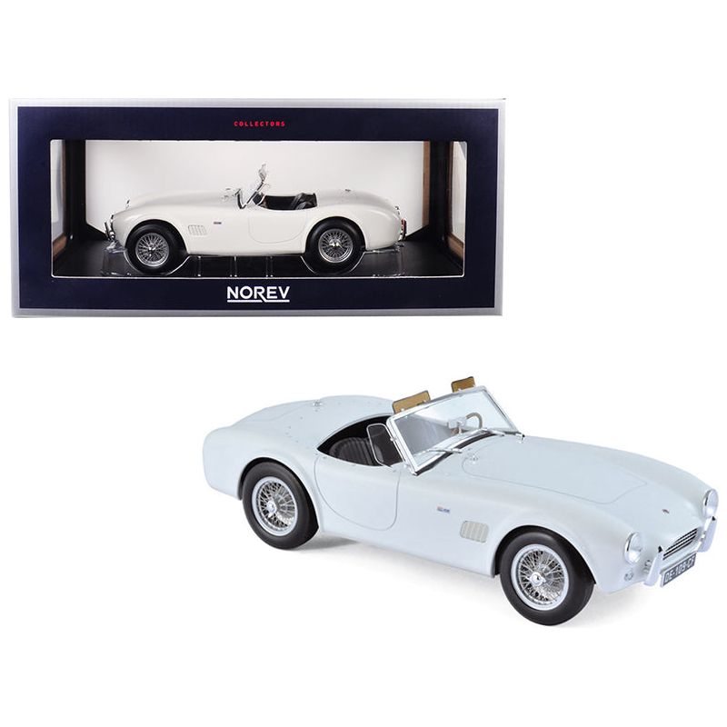 1963 Shelby AC Cobra 289 Roadster White 1/18 Diecast Model Car by Norev - Norev - ModelCars.com