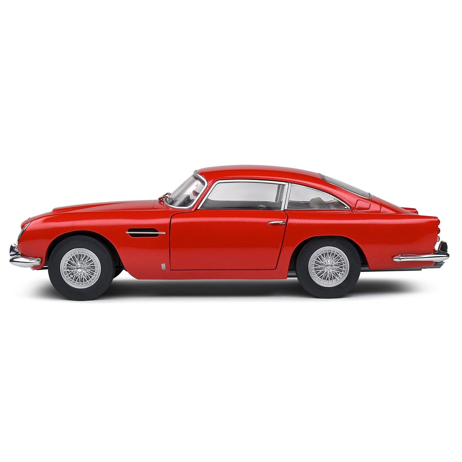 1964 Aston Martin DB5 RHD (Right Hand Drive) Red Metallic 1/18 Diecast Model Car by Solido - Solido - ModelCars.com