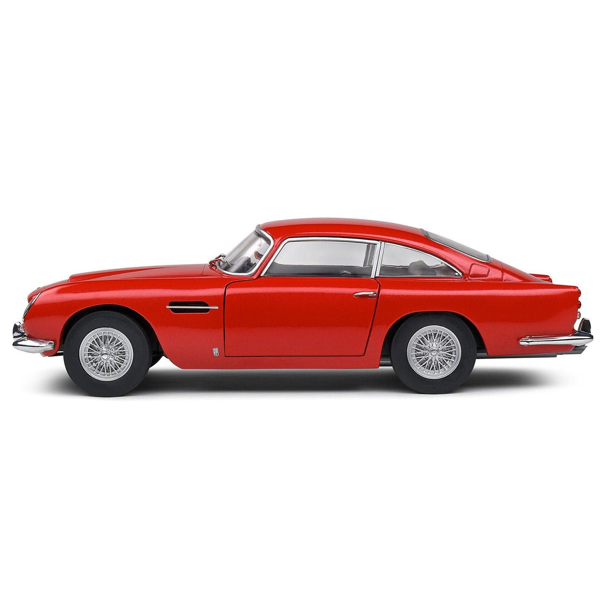 1964 Aston Martin DB5 RHD (Right Hand Drive) Red Metallic 1/18 Diecast Model Car by Solido-Solido-ModelCars.com
