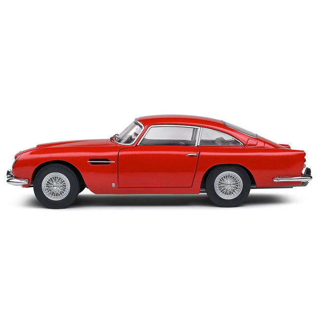 1964 Aston Martin DB5 RHD (Right Hand Drive) Red Metallic 1/18 Diecast Model Car by Solido-Solido-ModelCars.com