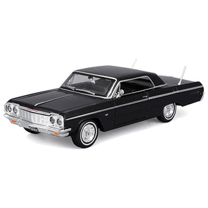 1964 Chevrolet Impala SS Black "Special Edition" Series 1/26 Diecast Model Car by Maisto