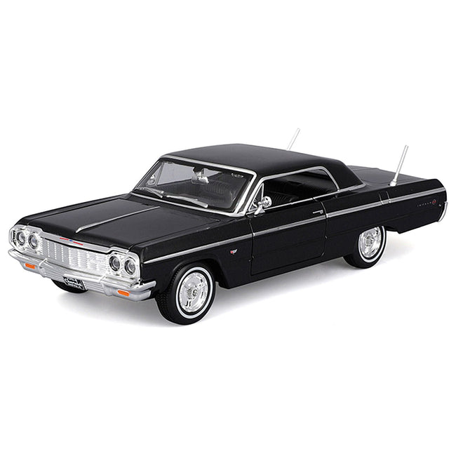 1964 Chevrolet Impala SS Black "Special Edition" Series 1/26 Diecast Model Car by Maisto-Maisto-ModelCars.com
