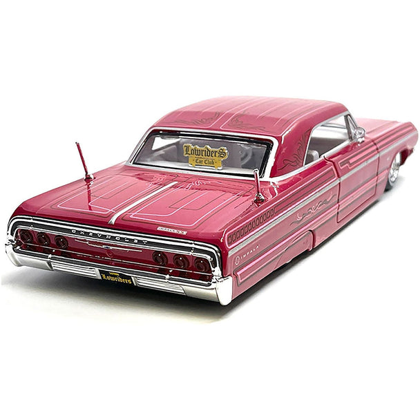 Maisto 1:24 Chevrolet Impala 1964 – Bleu Métallique – Modèle Moulé Sous Pression – Édition Spéciale
