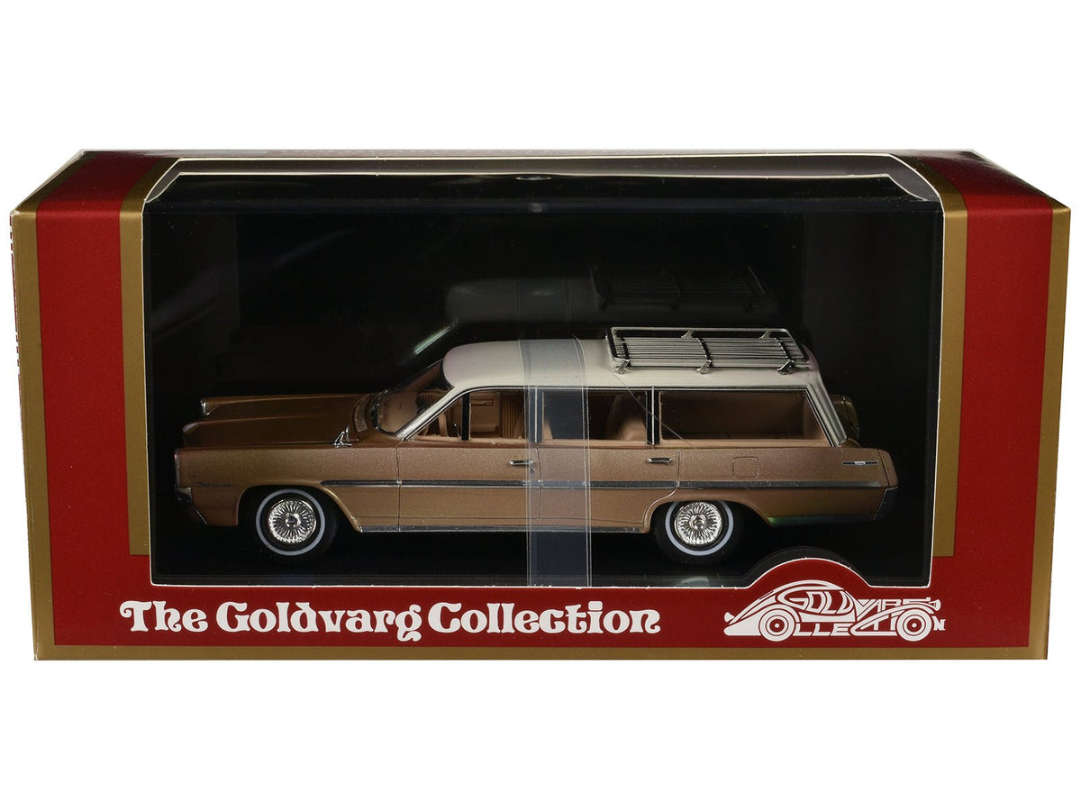 1964 Pontiac Safari Bronze Irid Metallic with Cream Top Limited Edition to 200 pieces Worldwide 1/43 Model Car by Goldvarg Collection-Goldvarg Collection-ModelCars.com