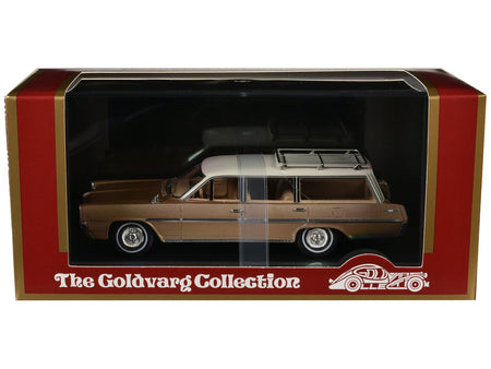 1964 Pontiac Safari Bronze Irid Metallic with Cream Top Limited Edition to 200 pieces Worldwide 1/43 Model Car by Goldvarg Collection-Goldvarg Collection-ModelCars.com