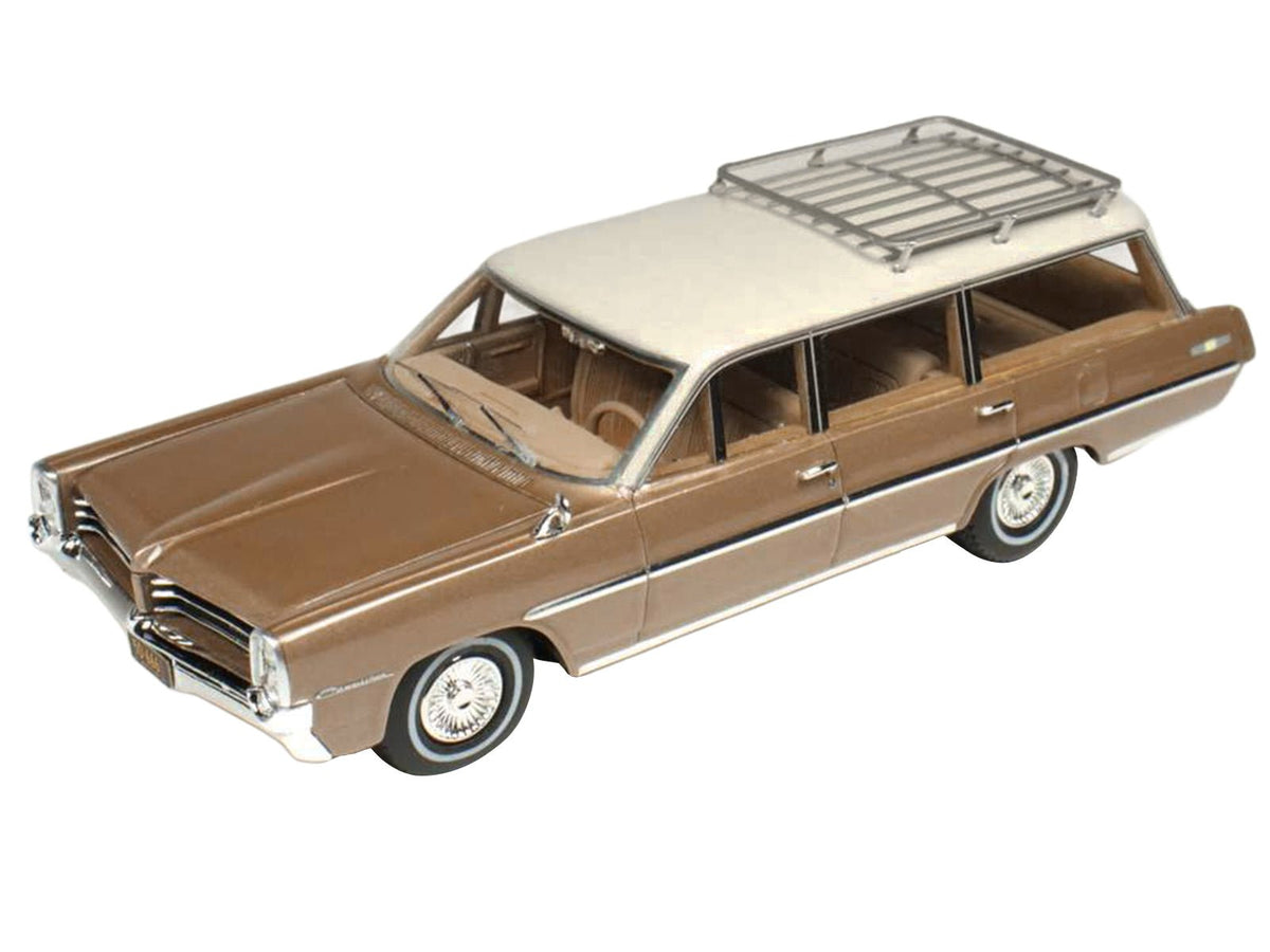 1964 Pontiac Safari Bronze Irid Metallic with Cream Top Limited Edition to 200 pieces Worldwide 1/43 Model Car by Goldvarg Collection-Goldvarg Collection-ModelCars.com