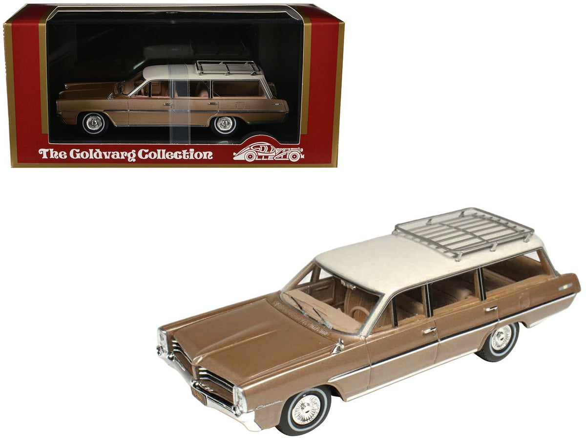 1964 Pontiac Safari Bronze Irid Metallic with Cream Top Limited Edition to 200 pieces Worldwide 1/43 Model Car by Goldvarg Collection-Goldvarg Collection-ModelCars.com