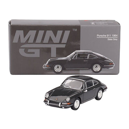 1964 Porsche 911 Slate Gray Limited Edition 1/64 Diecast Model Car by Mini GT-Mini GT-ModelCars.com
