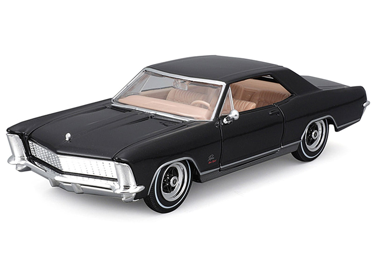1965 Buick Riviera Gran Sport Black Metallic "Special Edition" Series 1/26 Diecast Model Car by Maisto-Maisto-ModelCars.com