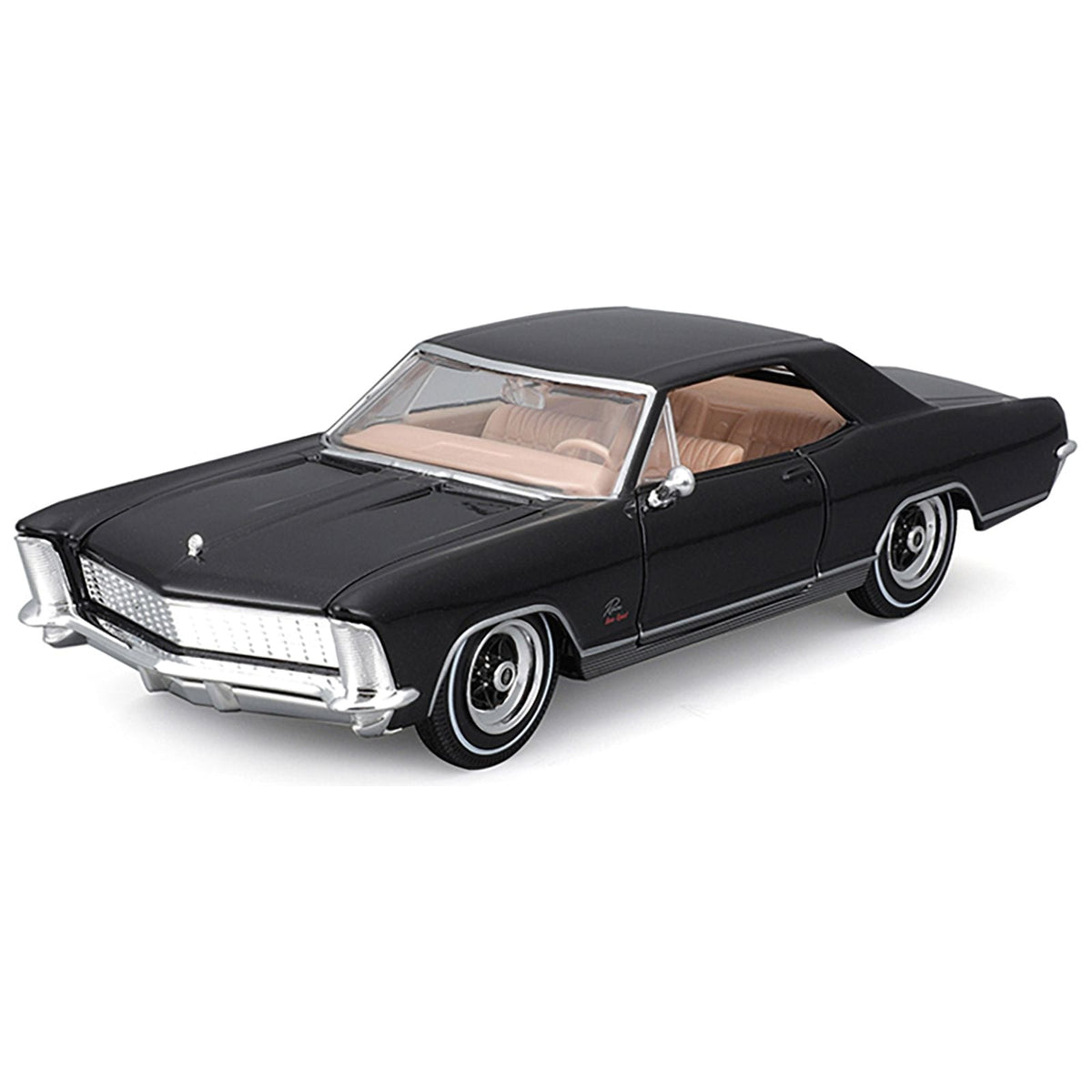 1965 Buick Riviera Gran Sport Black Metallic "Special Edition" Series 1/26 Diecast Model Car by Maisto-Maisto-ModelCars.com