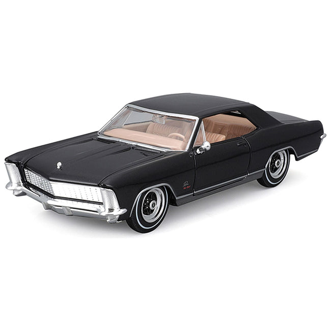 1965 Buick Riviera Gran Sport Black Metallic "Special Edition" Series 1/26 Diecast Model Car by Maisto-Maisto-ModelCars.com