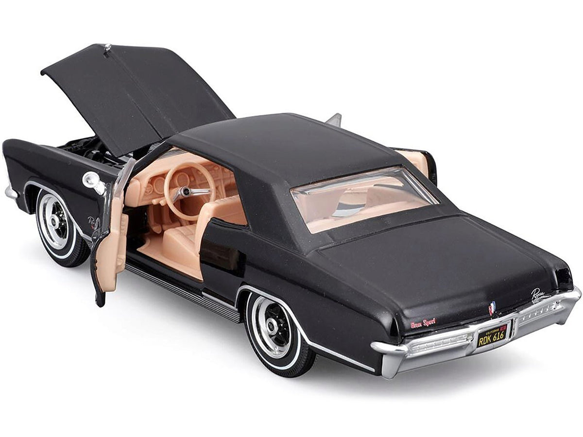 1965 Buick Riviera Gran Sport Black Metallic "Special Edition" Series 1/26 Diecast Model Car by Maisto-Maisto-ModelCars.com
