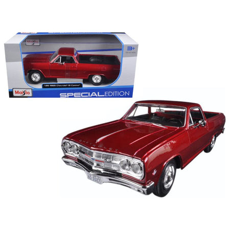 1965 Chevrolet El Camino Metallic Red 1/25 Diecast Model Car by Maisto - Maisto - ModelCars.com