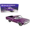 1965 Chevrolet El Camino SS "Custom Cruiser" Purple Metallic with White Graphics Limited Edition to 678 pieces Worldwide 1/18 Diecast Model Car by ACME-Acme-ModelCars.com