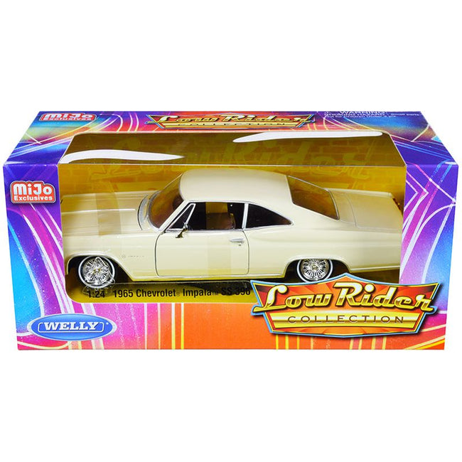 1965 Chevrolet Impala SS 396 Beige "Low Rider Collection" 1/24 Diecast Model Car by Welly - Welly - ModelCars.com