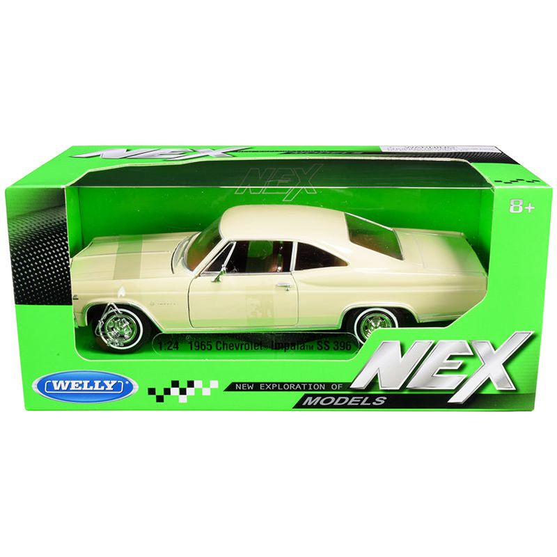 1965 Chevrolet Impala SS 396 Beige "NEX Models" 1/24 Diecast Model Car by Welly - Welly - ModelCars.com