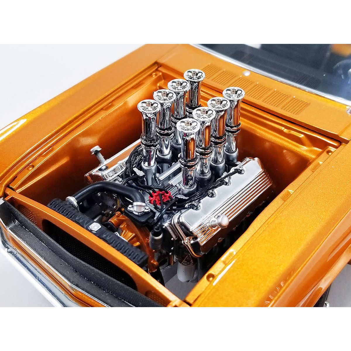 1965 Ford Mustang A/FX Orange Metallic "Rat Fink Mighty Mustang" Limited Edition to 1122 pieces Worldwide 1/18 Diecast Model Car by ACME-Acme-ModelCars.com
