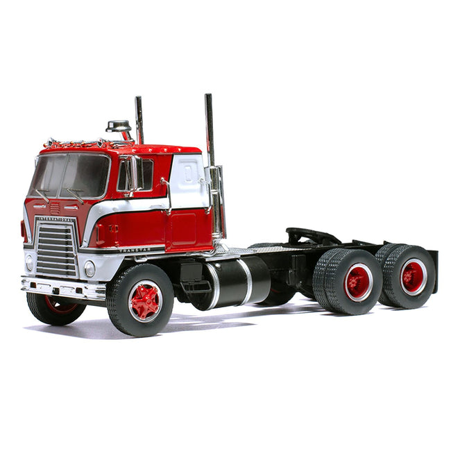 1965 International Transtar COE Truck Tractor Red with White Stripes 1/43 Diecast Model by IXO Models-IXO-ModelCars.com