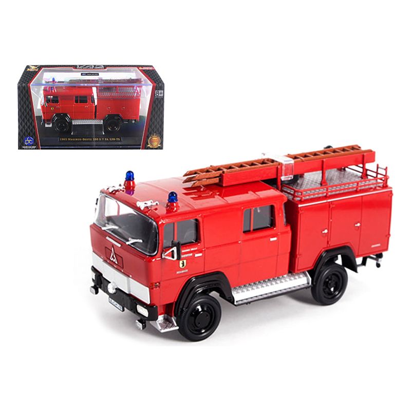 1965 Magirus Deutz 100 D 7FA LF8 - TS Red Fire Engine 1/43 Diecast Model by Road Signature - Road Signature - ModelCars.com