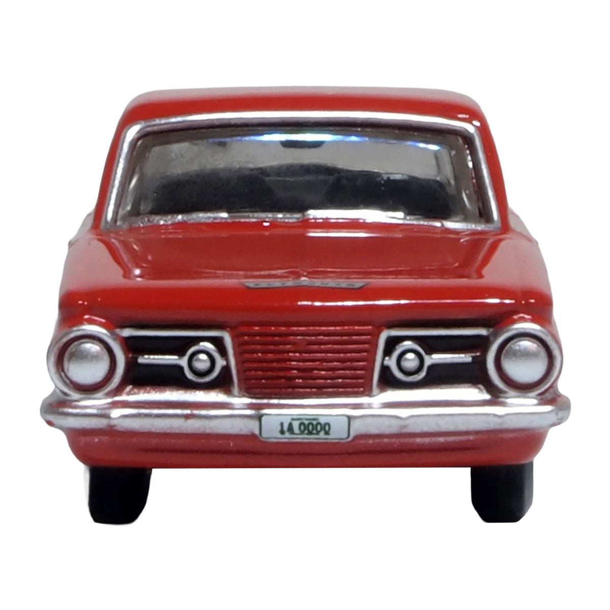 1965 Plymouth Barracuda Red 1/87 (HO) Scale Diecast Model Car by Oxford Diecast-Oxford Diecast-ModelCars.com