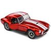 1965 Shelby Cobra 427 MKII Red Metallic with White Stripes 1/18 Diecast Model Car by Solido - Solido - ModelCars.com
