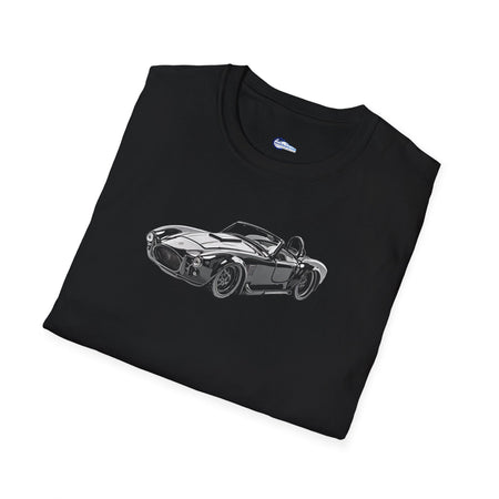 1965 Shelby Cobra 427 S/C Black with Comic Noir Style Graphics - Inspired T-Shirt - American Muscle-Modelcars.com-ModelCars.com