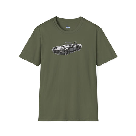 1965 Shelby Cobra 427 S/C Black with Comic Noir Style Graphics - Inspired T-Shirt - American Muscle-Modelcars.com-ModelCars.com