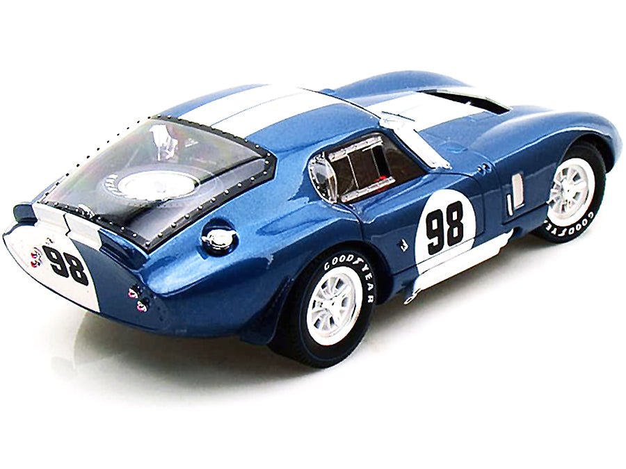 1965 Shelby Cobra Daytona Coupe #98 Blue 1/18 Diecast Model Car by Shelby Collectibles-Shelby Collectibles-ModelCars.com