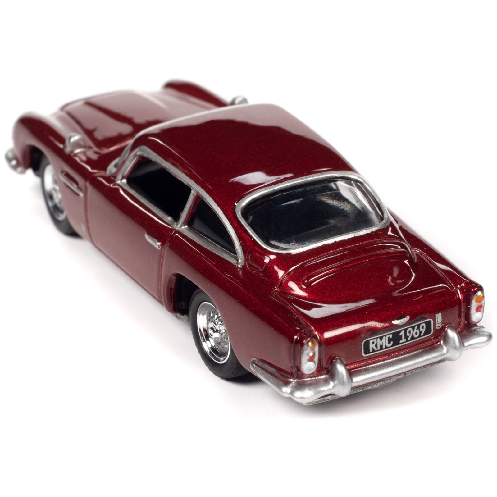 1966 Aston Martin DB5 RHD (Right Hand Drive) Rossa Rubina Chiara Red Metallic "Classic Gold Collection" 2023 Release 1 Limited Edition to 4428 pieces Worldwide 1/64 Diecast Model Car by Johnny Lightning - Johnny Lightning - ModelCars.com