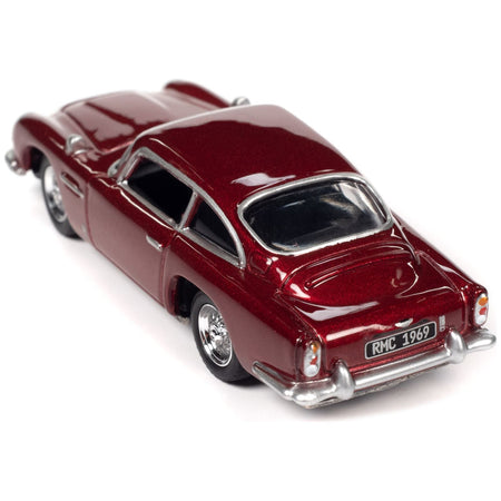 1966 Aston Martin DB5 RHD (Right Hand Drive) Rossa Rubina Chiara Red Metallic "Classic Gold Collection" 2023 Release 1 Limited Edition to 4428 pieces Worldwide 1/64 Diecast Model Car by Johnny Lightning - Johnny Lightning - ModelCars.com