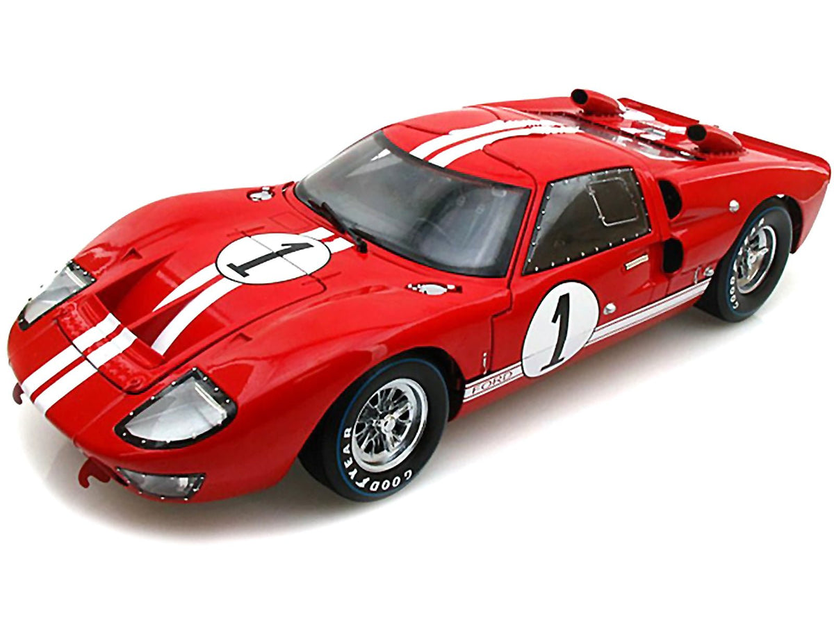 1966 Ford GT-40 MK 2 Red 1 1/18 Diecast Model Car by Shelby Collectibles-Shelby Collectibles-ModelCars.com