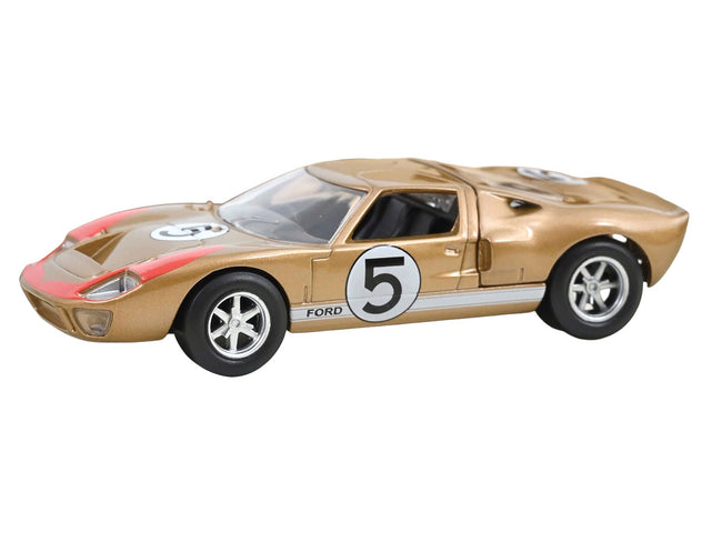 1966 Ford GT40 MKII #5 Kandy Gold Metallic with White Stripes and Red Graphics 1/43 Diecast Model Car by Norev-Norev-ModelCars.com