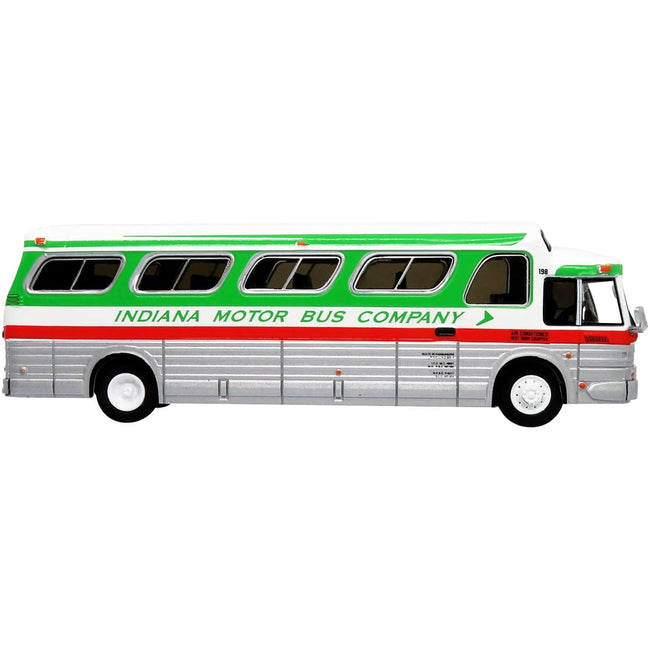 1966 GM PD4107 "Buffalo" Coach Bus "Indiana Motor Bus Company" Destination: Indianapolis "Vintage Bus & Motorcoach Collection" 1/87 Diecast Model by Iconic Replicas - Iconic Replicas - ModelCars.com